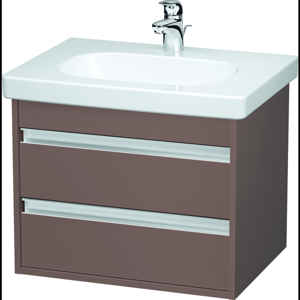 Duravit Ketho Wall-Mounted Vanity Unit Kt665004343 Basalt Matt KT665004343